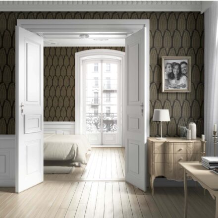 'Ranibaug' Paisley Floral Wallpaper (Brown/ Olive Green/ Gold) - Image 4