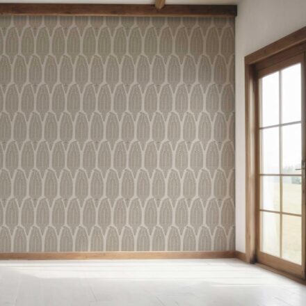 'Basra Pearls' Neutral Paisley Floral Wallpaper (Greige/ Taupe/ Warm Gray) - Image 7