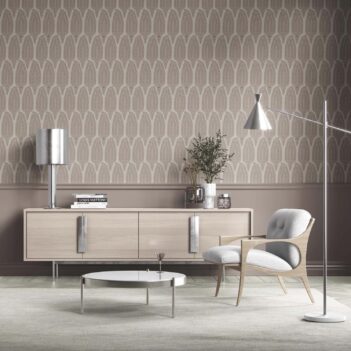 'Basra Pearls' Neutral Paisley Floral Wallpaper (Greige/ Taupe/ Warm Gray)