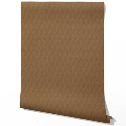 'Ellora' Neutral Self-Patterned Damask Floral Wallpaper (Brown/ Deep Bronze) - Image 3