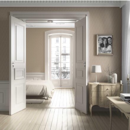 'Exhale' Neutral Self-Patterned Damask Floral Wallpaper (Beige/ Tan/ Taupe) - Image 4