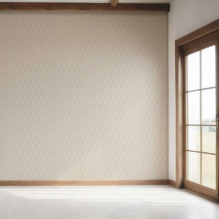 'Castle Dour' Neutral Self-Patterned Damask Floral Wallpaper (Greige/ Oatmeal Beige/ Light Taupe) - Image 7