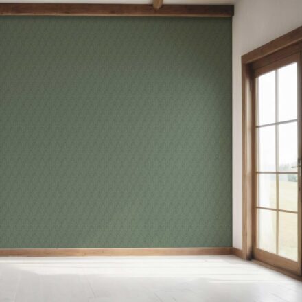'Frederick' Self-Patterned Damask Floral Wallpaper (Hunter Green) - Image 7