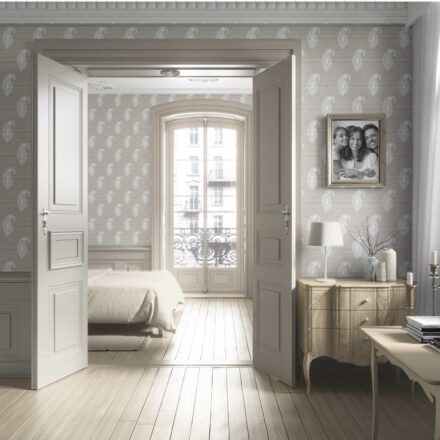 'Cypress Moon' Neutral Paisley Floral Wallpaper (Beige/ Warm Gray/ Taupe/ White) - Image 4