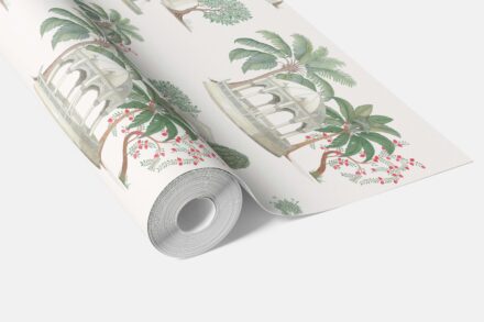 'Cadence' Floral Botanical Patterned Wallpaper (Pink/ Red/ Green/ White) - Image 3