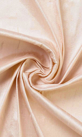 'Morena' Dupioni Silk Custom Curtains (Peach/ Coral Pink)