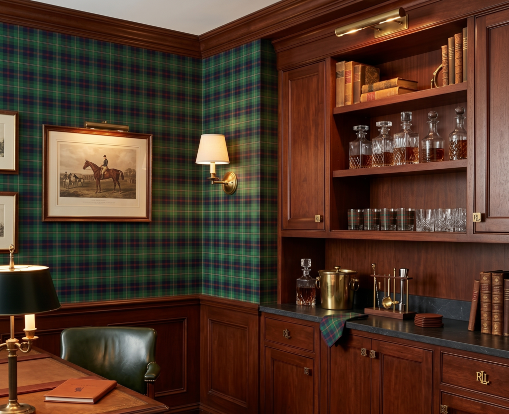 Ralph Lauren Inspired Home Office