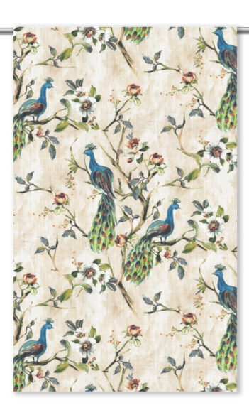 'Amalfi' French Country Print Custom Size Drapes (Blue/ Green)