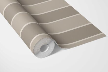 'Cierzo' Neutral Geometric Striped Wallpaper (Taupe Gray/ Brown) - Image 5