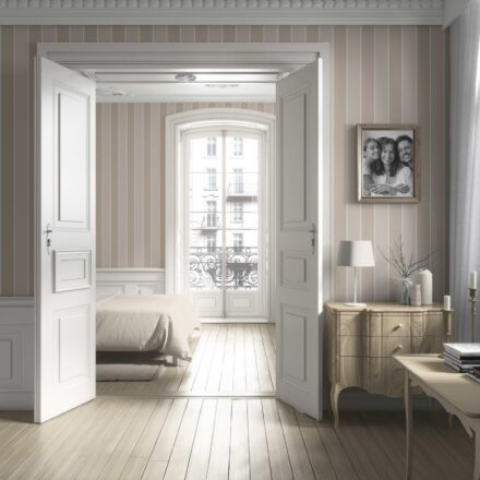 'Rayo Sol' Neutral Geometric Striped Wallpaper (Beige/ Cream) - Image 3