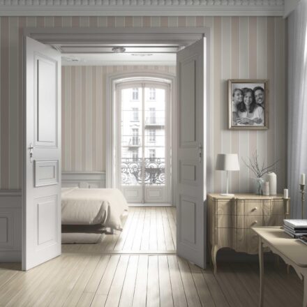 'Borneo' Neutral Geometric Striped Wallpaper (Beige/ Cream) - Image 3