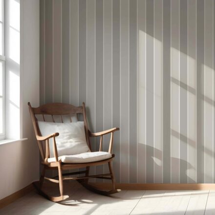 'Crusade' Neutral Geometric Striped Wallpaper (Gray/ Beige/ Taupe) - Image 4