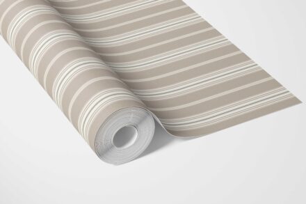 'Monterey Cliffs' Neutral Geometric Striped Wallpaper (Brown/ Beige/ Warm Gray) - Image 5