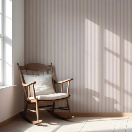 'Jeffer Valley' Geometric Striped Wallpaper (Blush Pink) - Image 5