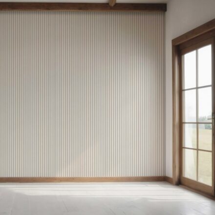 'Trambone' Neutral Geometric Striped Wallpaper (Greige/ Beige/ Warm Gray) - Image 7