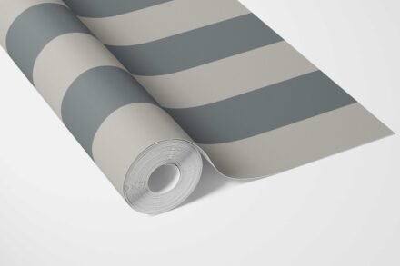'Condare' Neutral Geometric Striped Wallpaper (Slate Blue/ Gray) - Image 3