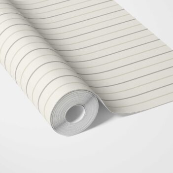 'Dawn Dew' Neutral Geometric Striped Wallpaper (Sage Gray/ Beige/ Cream)