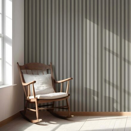 'Taraka' Neutral Geometric Striped Wallpaper (Brown/ Beige/ Taupe Gray) - Image 4