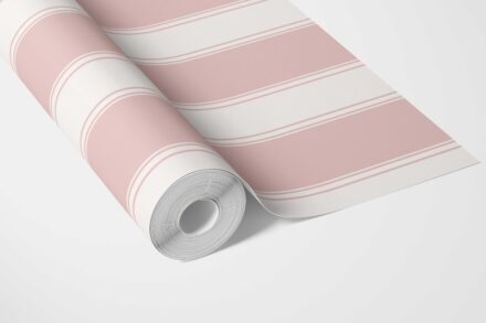 'Stage Star' Geometric Striped Wallpaper (Pink) - Image 3