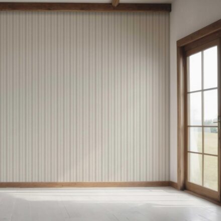 'Prima Donna' Neutral Geometric Striped Wallpaper (Cream/ Beige/ Gray) - Image 7