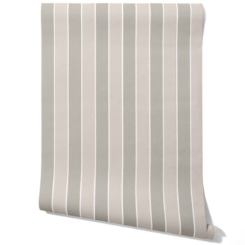 'Crusade' Neutral Geometric Striped Wallpaper (Gray/ Beige/ Taupe)