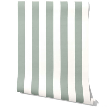 'Ruaha' Geometric Striped Wallpaper (Green)