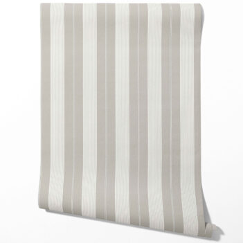 'Avalanche' Neutral Geometric Striped Wallpaper (Gray)