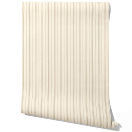 'Kibble' Neutral Geometric Striped Wallpaper (Beige/ Taupe) - Image 2