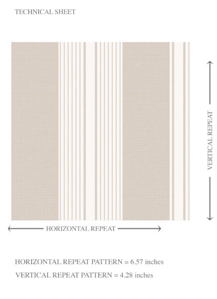 'Colette' Neutral Geometric Striped Wallpaper (Soft Taupe/ Beige/ Gray) - Image 8