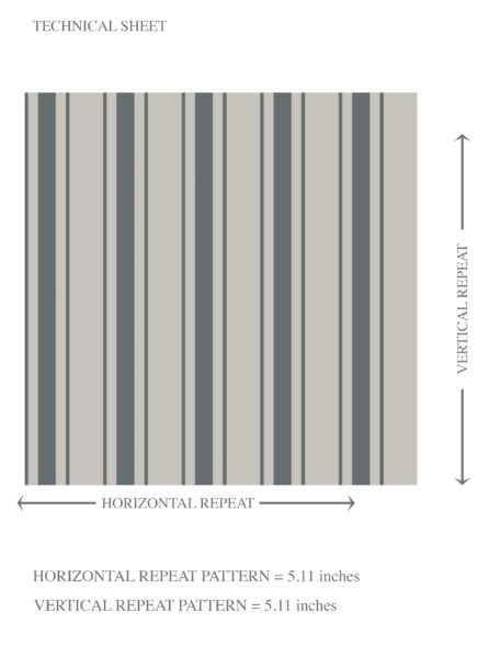 'Berrisford' Neutral Geometric Striped Wallpaper (Slate Gray) - Image 8
