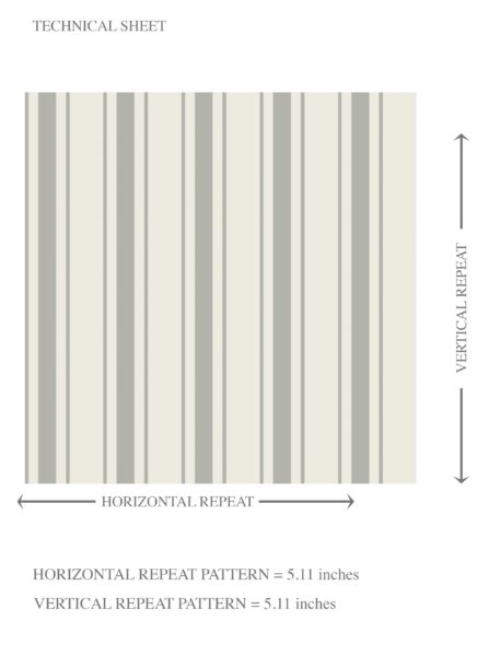 'Frosted' Neutral Geometric Striped Wallpaper (Sage Gray) - Image 8