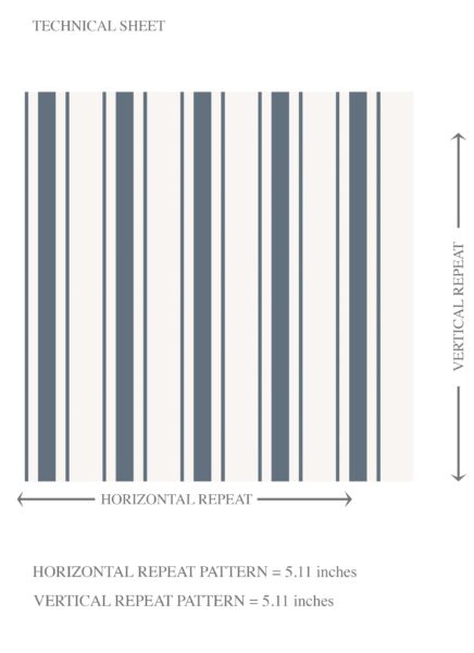 'Lights Out' Geometric Striped Wallpaper (Navy Blue) - Image 8