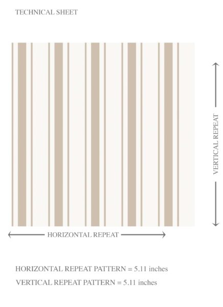 'Akina' Neutral Geometric Striped Wallpaper (Beige/ Cool Taupe) - Image 8