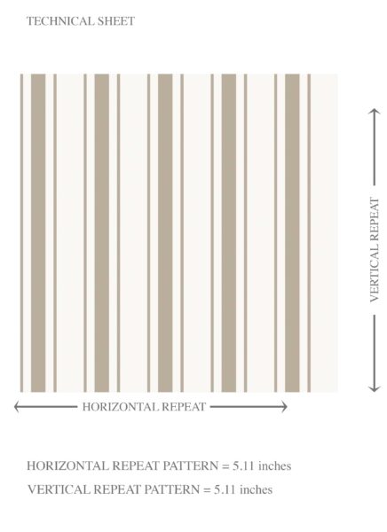 'Trambone' Neutral Geometric Striped Wallpaper (Greige/ Beige/ Warm Gray) - Image 8