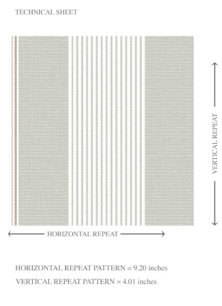 'Quill' Neutral Geometric Striped Wallpaper (Gray-Green) - Image 8