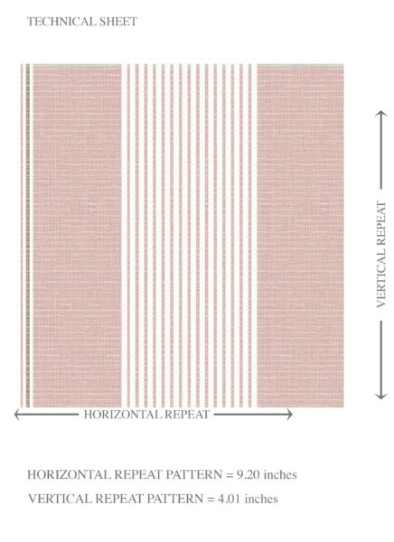 'Cavendish' Geometric Striped Wallpaper (Pink) - Image 8