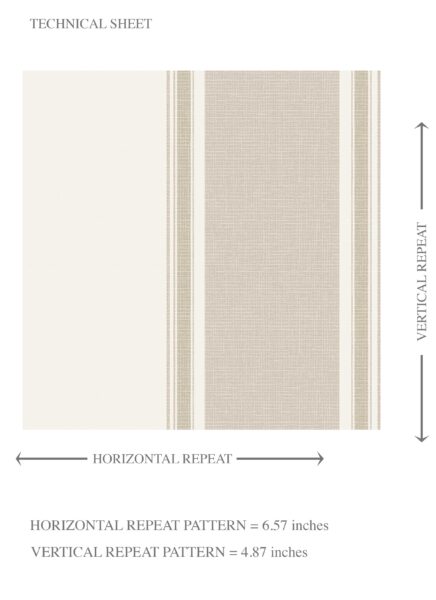 'Pipe Dream' Neutral Geometric Striped Wallpaper (Beige) - Image 8