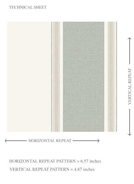 'Lavora' Geometric Striped Wallpaper (Sage Green) - Image 8