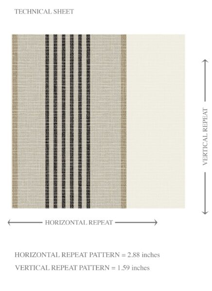 'Taraka' Neutral Geometric Striped Wallpaper (Brown/ Beige/ Taupe Gray) - Image 8