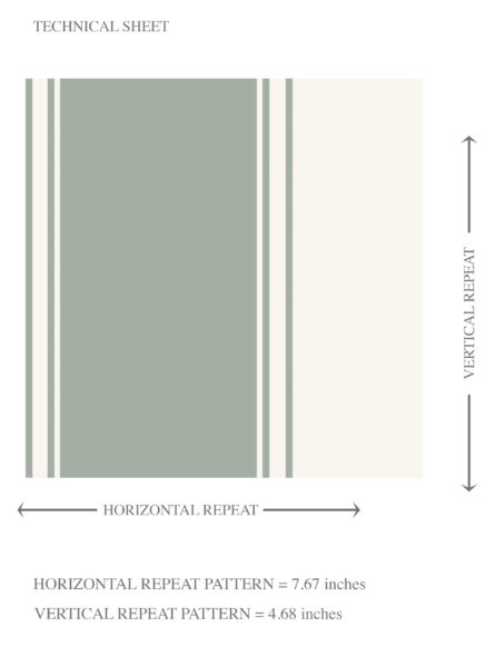 'Dinnigan' Geometric Striped Wallpaper (Sage Green/ Gray) - Image 8