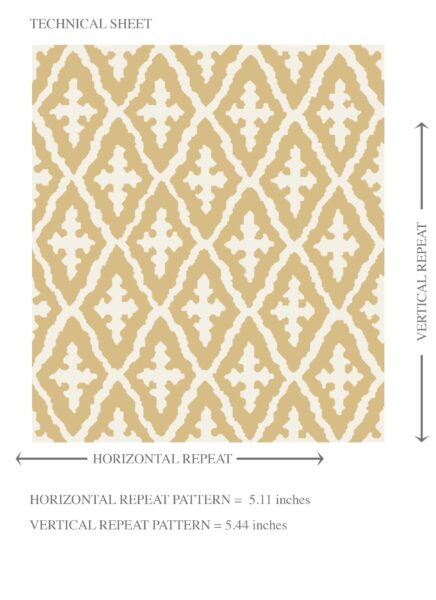 'Seraphic' Geometric Diamond Lattice Wallpaper (Yellow/ White) - Image 8