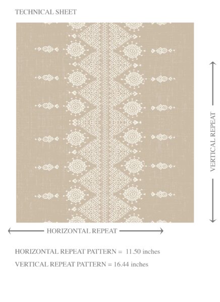 'Chivor' Neutral Floral Striped Wallpaper (Beige/ Off-White) - Image 8