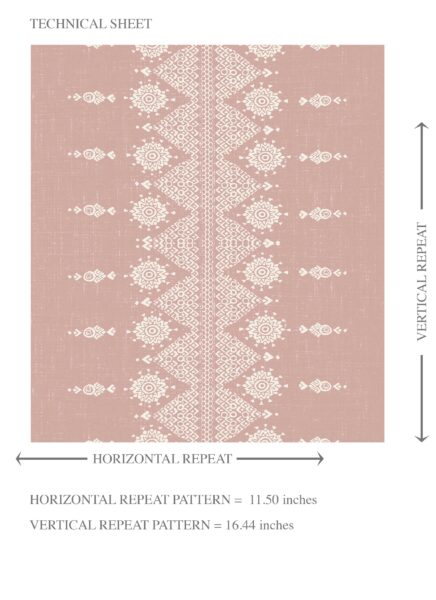 'Petal' Floral Striped Wallpaper (Pink/ Off-White) - Image 8