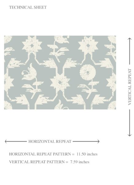 'Carefree Breeze' Modern Floral Botanical Wallpaper (Duck Egg Blue/ White) - Image 8