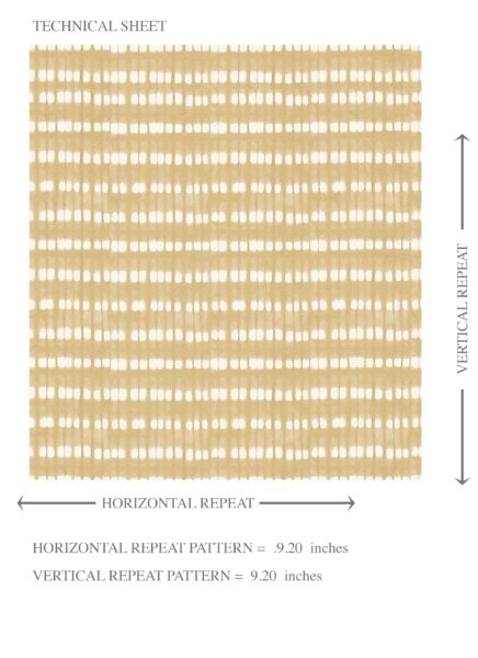 'Meanders' Textured Shibori Effect Striped Wallpaper (Yellow/ White) - Image 8