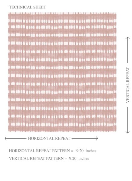 'Damond' Textured Shibori Effect Striped Wallpaper (Pink/ White) - Image 8