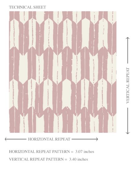 'San Pasquel' Modern Geometric Micro-Print Wallpaper (Pink/ White) - Image 8
