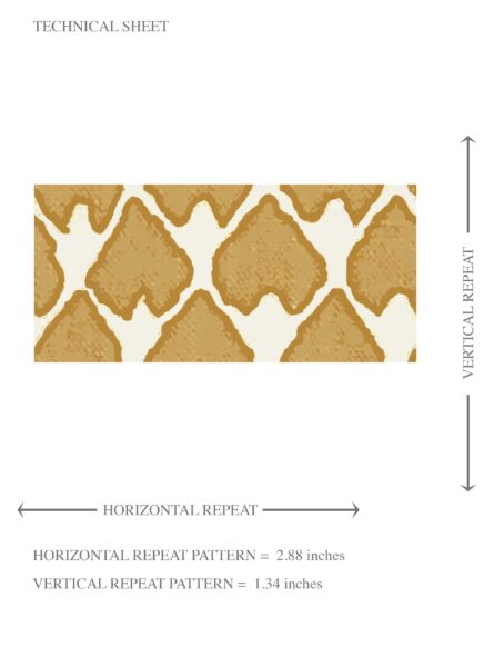 'Ravish' Small-Scale Geometric Print Wallpaper (Yellow/ White) - Image 8