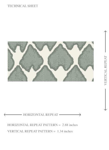 'Blizzard' Neutral-Toned Small-Scale Geometric Print Wallpaper (Gray-Green/ White) - Image 8