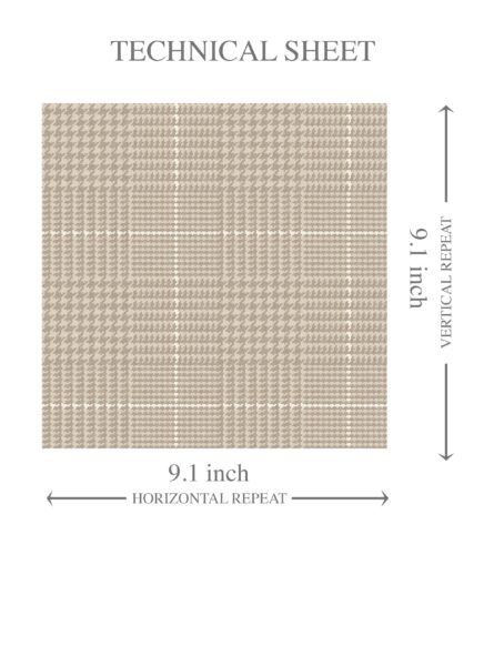 'Larkin' Neutral Plain/ Textured Check Wallpaper (Beige/ Brown) - Image 8